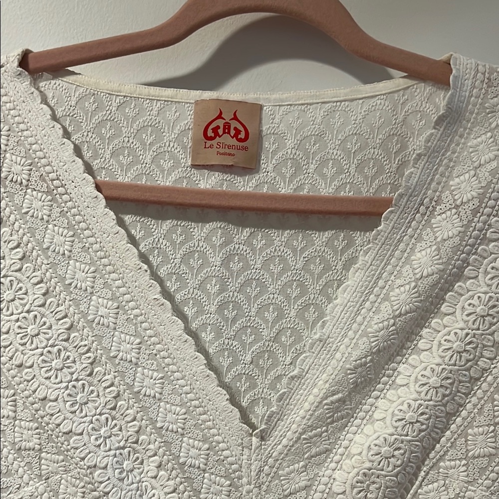 Le Sireneuse Positano White Maxi dress